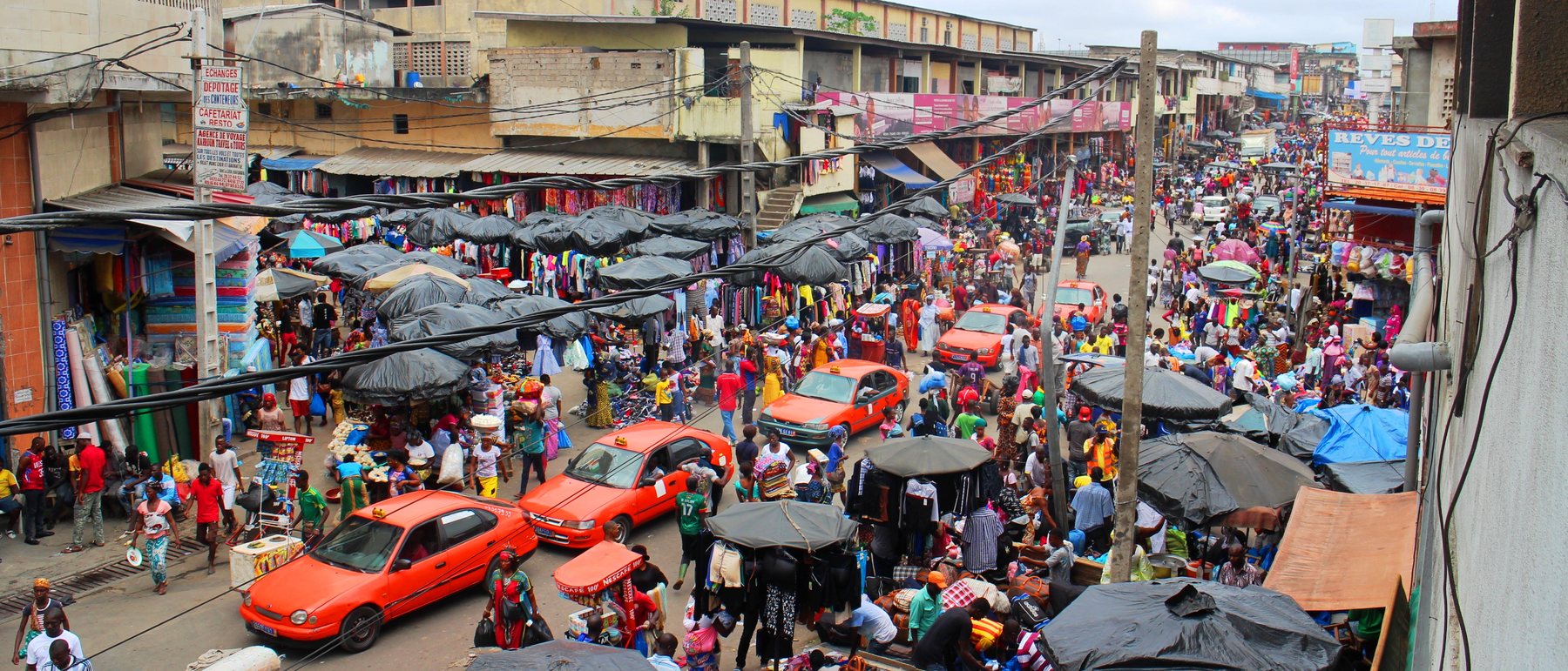 Le marché d'Adjamé, Abidjan