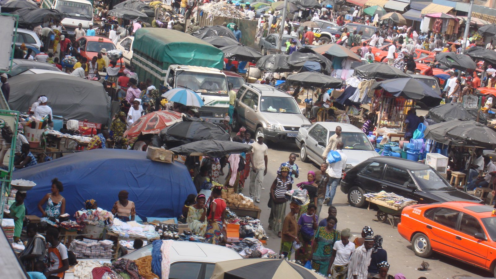 Le marché d'Adjamé, Abidjan